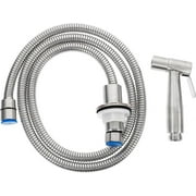 Operitacx Sink Sprayer with Hose, 304 Stainless Steel Kitchen Side Sprayer, Universal Pull Out Kitchen Sink Sprayer with Sink Hose