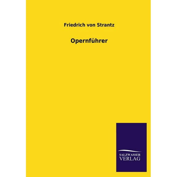 Opernführer (Paperback)