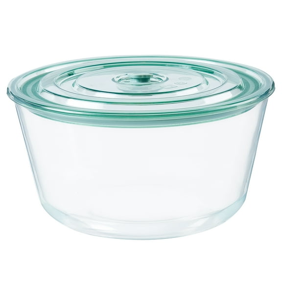 Opexscal Clear 1 lb Microwave Safe Large Salad Bowl with Lid