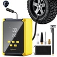 thumbnail image 1 of Ophanie 12V DC Tire Inflator - 160 PSI Pressure Gauge, Automatic Shutoff Car Portable Air Compressor, Digital Display, Faster Inflation, LED Light, Compact Design, Powered by Cigarette Lighter, 1 of 9
