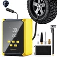 thumbnail image 1 of Ophanie 12V DC Tire Inflator - 160 PSI Pressure Gauge, Automatic Shutoff Car Portable Air Compressor, Digital Display, Faster Inflation, LED Light, Compact Design, Powered by Cigarette Lighter, 1 of 9