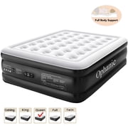 Ophanie Queen Air Mattress, 18-Inch Elevated Inflatable Bed with Built-in Pump, Puncture-Resistant, Quick Inflation/Deflation, Portable for camping & Guests, Black