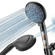 Ophanie 9 Setting Handheld Shower Head,High Pressure Shower Head with Filter,Black