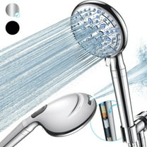 Ophanie 9 Setting Handheld Shower Head,High Pressure Shower Head with Filter,Silver