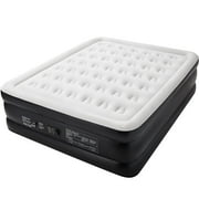 Ophanie Cal King Air Mattress, 18-Inch Elevated Inflatable Bed with Built-in Pump, Puncture-Resistant, Quick Inflation/Deflation, Portable for camping & Guests, Black