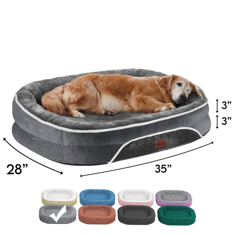 Ophanie Orthopedic Dog Bed, Large, Removable Washable Cover, Non