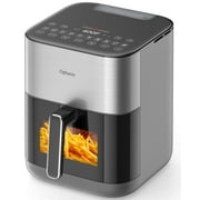 Ophanie Uniform heating Air Fryer with Viewing Window,6Quart,1700W,Gray