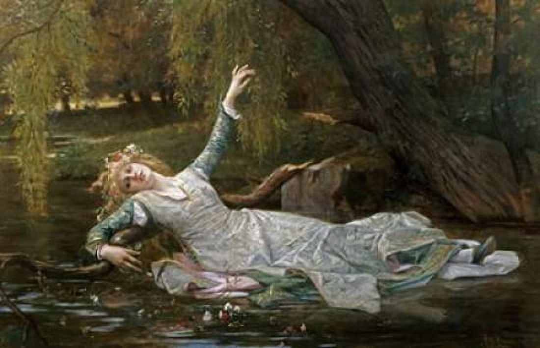 Ophelia Canvas Art - Alexandre Cabanel (12 x 18)