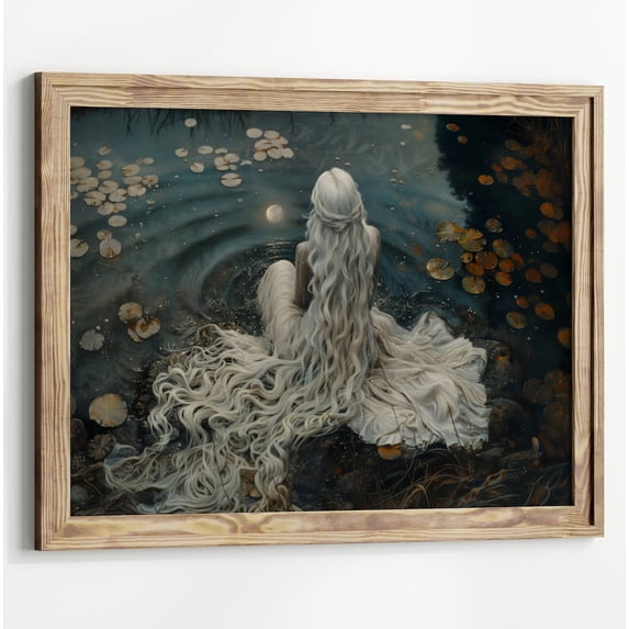 Ophelia Dark Academia Wall Art Prints, Lake, Goth Moody Victorian ...