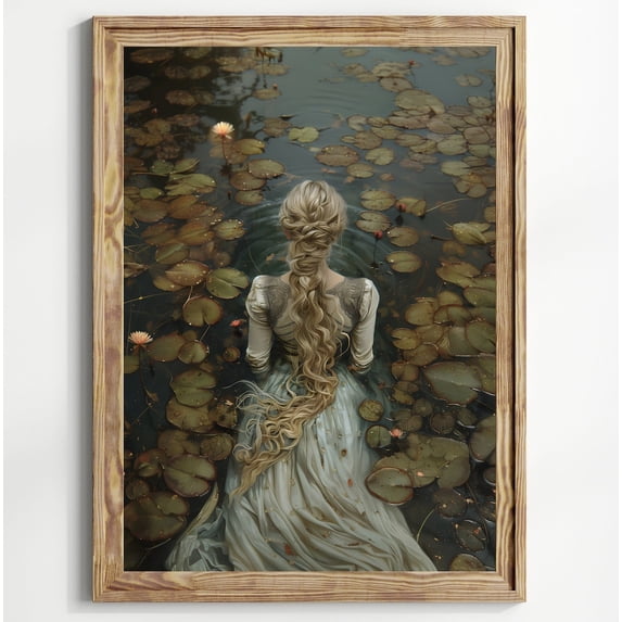 Ophelia Dark Academia Wall Art Prints, Lake, Goth Moody Victorian ...