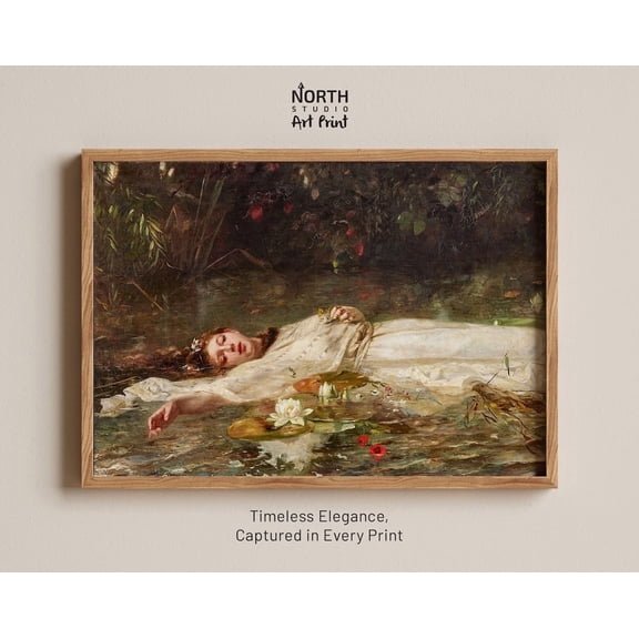 Ophelia By Friedrich Heyser Painting Arts Paintings To Gift Art Prints Wall Decor Wall Art Print Classic Painting Wall Decor Wall Art Modern Wall Decor