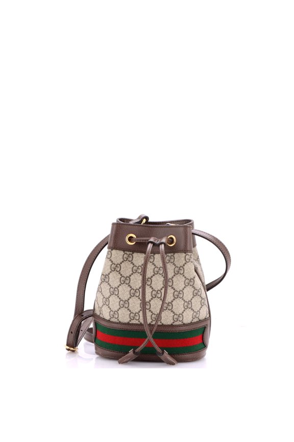 Pre-Owned Ophidia Bucket Bag GG Coated Canvas Mini By Rebag