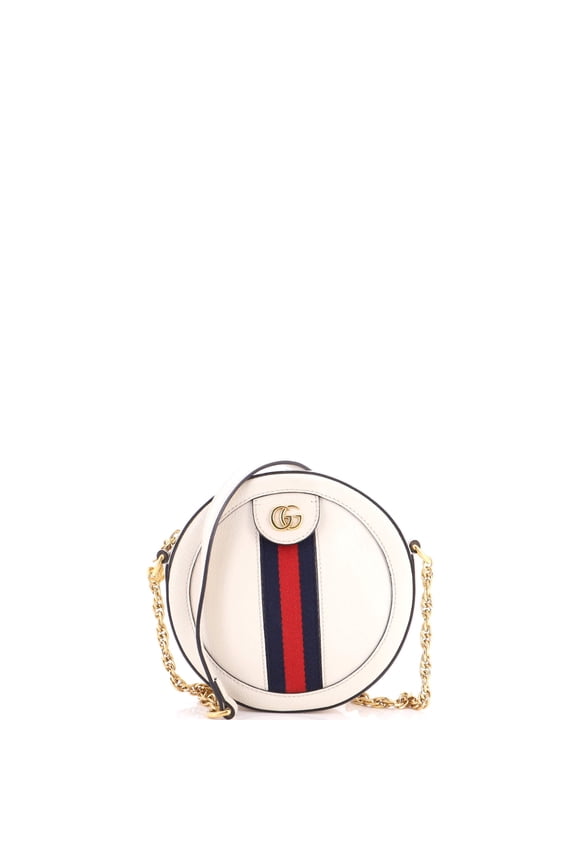Pre-Owned Ophidia Round Shoulder Bag Leather Mini By Rebag