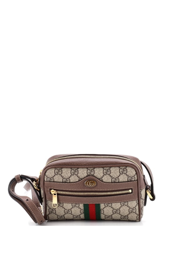 Pre-Owned Ophidia Shoulder Bag GG Coated Canvas Mini By Rebag