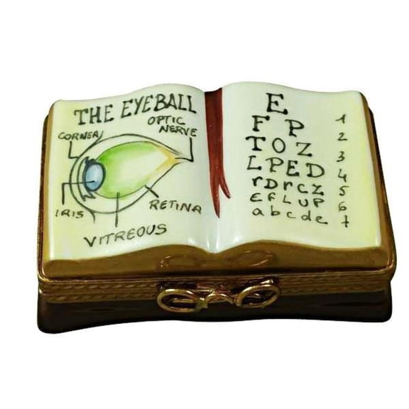 Ophthalmologist Eye Doctor Book Limoges Box Gift Set Limoges Box Porcelain Figurine