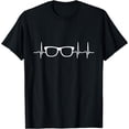 thumbnail image 1 of Ophthalmologist Eyeglasses Heart Beat Pulse Rate Optician T-Shirt, 1 of 4