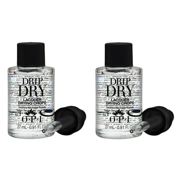Opi Drip Dry Lacquer Drying Drops 0.91 oz/27ml with Dropper (Pack of 2)