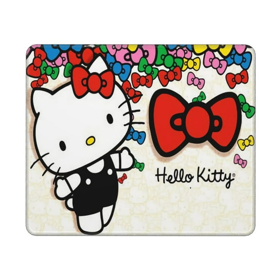 Opi Hello Kitty Spring Collection Square Mouse Pad,Mouse Mat,Washable Mousepad Lycra Cloth,Non-Slip Rubber Base Computer Mouse Pads for Wireless Mouse,10X12In