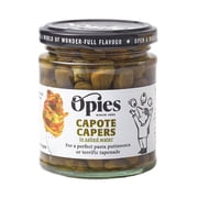 Opies Capers with Salted Water 180g, Tangy Flavour for Puttanseca