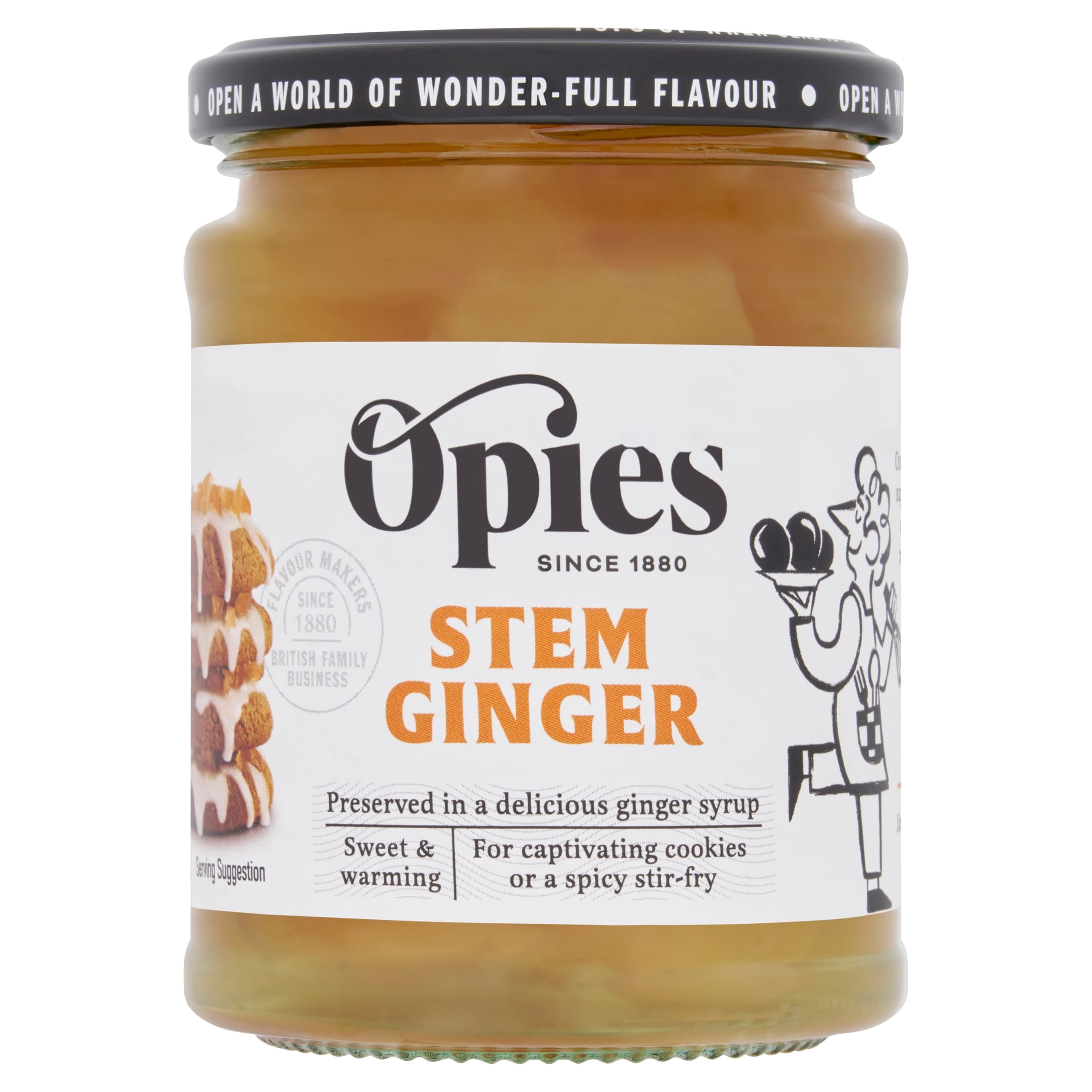 Opies Stem Ginger 350G, Imported from Britain