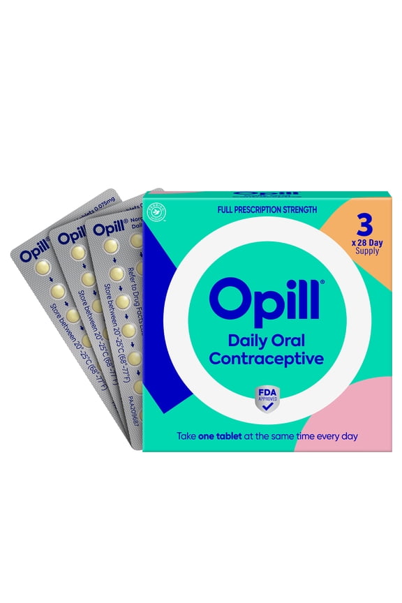 Daily Oral Birth Control Pills, Progestin-Only, 3 Month, 84 ct