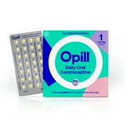 Opill Daily Oral Contraceptive, FDA Approved, Full Prescription Strength, 1 Month