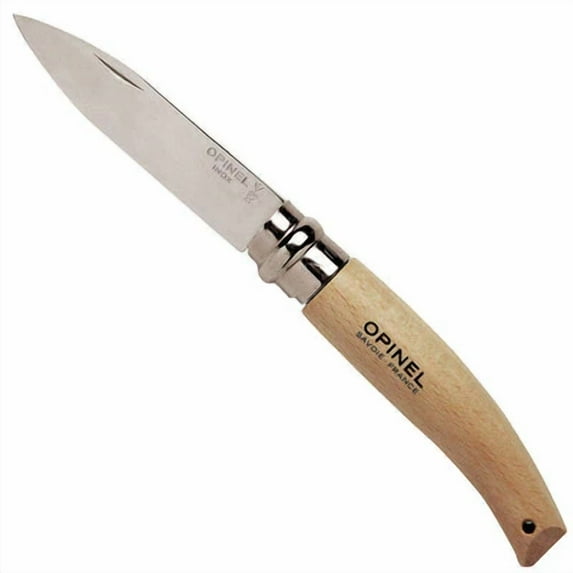 Opinel Garden Knife 4 1/4" closed Oak Handle Knife Multi-Colored
