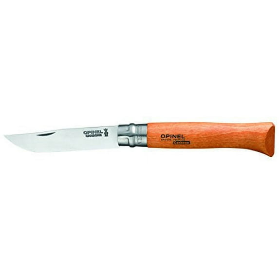 Opinel N Degree12 Bechwood Handle Carbon Steel Knife, 12 cm Blade