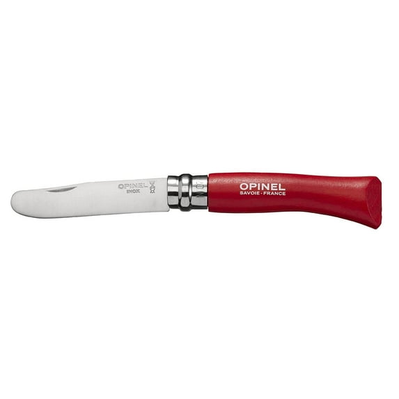 Opinel No 7 Round End Safety Red