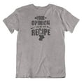 thumbnail image 1 of Opinion Not in My Recipe Funny T-Shirt Gifts for Cook Men & Women (Distressed) Athletic Heather, 1 of 8