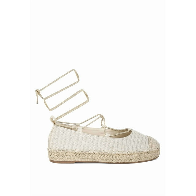 London Rag Oplin Canvas Woven Womens Espadrilles