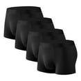 thumbnail image 1 of Oplxuo 4-Pack Men's Soft Modal Underwear Boxers Breathable Comfortable Classic Solid Color Boxer Briefs, 1 of 2