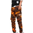 thumbnail image 1 of Oplxuo Big and Tall Men's Camouflage Cargo Pants Slim Fit Casual Stretch Outdoor Hiking Pants with Pockets, 1 of 1