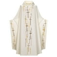 thumbnail image 1 of Oplxuo Church Catholic Priest Chasubles Vestments for Church Mass Vestments Robe, 1 of 2