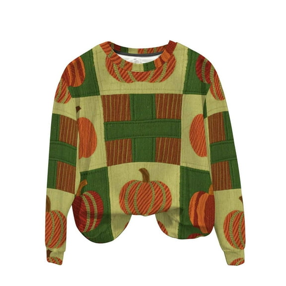 Oplxuo Funny Graphic Thanksgiving Sweatshirts for Women 2025 Fall Drop Shoulder Pullover Long Sleeve Loose Crewneck Tunic Tops
