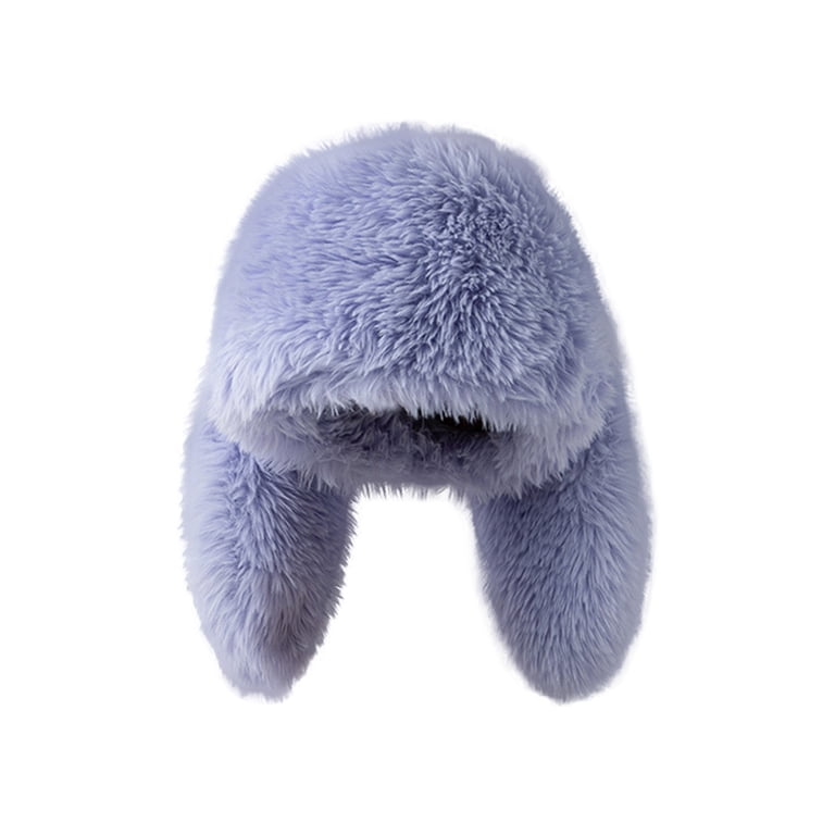 Women Men Plush Bunny Beanie Hat Winter Cap Cute Rabbit Ears Fluffy Women Men Cute Long Ears Bunny Beanie Funny Hat Knit Hats  main image 2