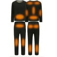 thumbnail image 1 of Oplxuo Heated Underwear Set for Women, USB Electric Thermal Winter Warm Long Johns Cold Weather Base Layer Sets (No Battery), 1 of 7