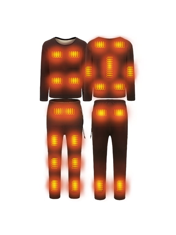 Heated Underwear Set for Women, USB Electric Thermal Winter Warm Long Johns Cold Weather Base Layer Snow Suits