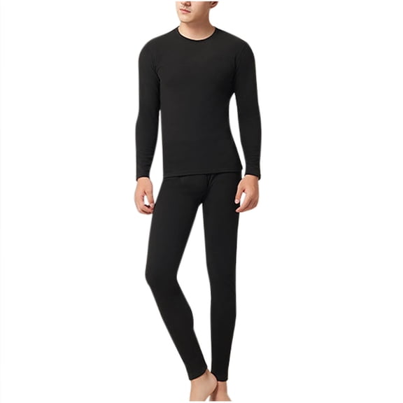 Oplxuo Long Johns Thermal Underwear for Men Fleece Lined Base Layer Top with Bottom Sets for Cold Weather