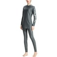 thumbnail image 1 of Oplxuo Long Sleeve Swimsuits for Women Full Coverage Muslim Islamic Modest Swimwear Summer Rash Guard Bathing Suits, 1 of 3