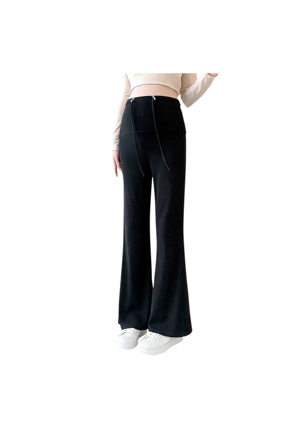 Maternity Flare Leggings for Pregnant Women Over The Belly Adjustable Stretch Soft Bell Bottom Lounge Yoga Pants