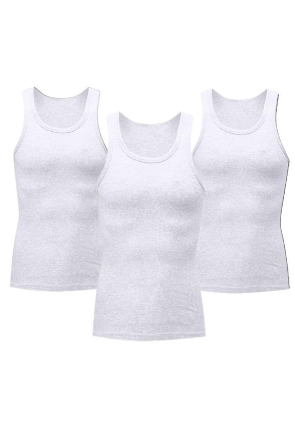 Men's Compression Muscle Undershirts Slimming Body Shaper Tank Top Base Layer Vest Shirts Shapewear 3 Pack