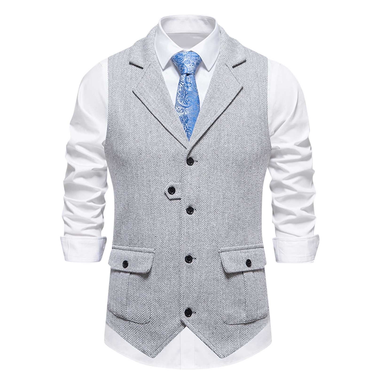 Black Vest Dremagia Mens Music Note Vest Button Up Formal Vest