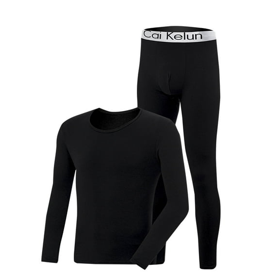 Oplxuo Men's Long Johns Winter Thermal Underwear Sets - Warm Fleece Lined Stretch Base Layer for Cold Weather