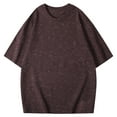 thumbnail image 1 of Oplxuo Men's Oversized Cotton T-Shirts Loose Fit Vintage Washed Streetwear Unisex Short Sleeve Hip Hop Basic Tee Tops, 1 of 5