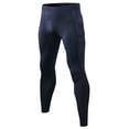 thumbnail image 1 of Oplxuo Men's Winter Fleece Lined Leggings with Side Pocket - High Waisted Warm Thermal Yoga Pants Cycling Running Tights, 1 of 5