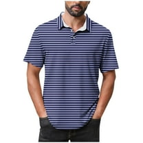 Oplxuo Mens Performance Moisture Wicking Golf Polo Shirt,Mens Business Casual Printed Short Sleeve Polo Shirts