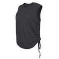 thumbnail image 1 of Oplxuo Ruched Side Tank Tops for Women - Workout Athletic Casual Racerback Crewneck Loose Sleeveless Shirts, 1 of 4