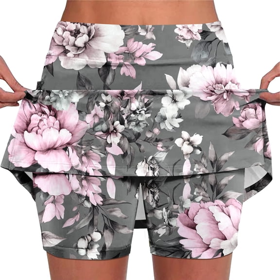 Oplxuo Skorts for Women Plus Size Dressy Casual Athletic Golf Tennis Short Skirts 2025 Summer Skort with Pockets