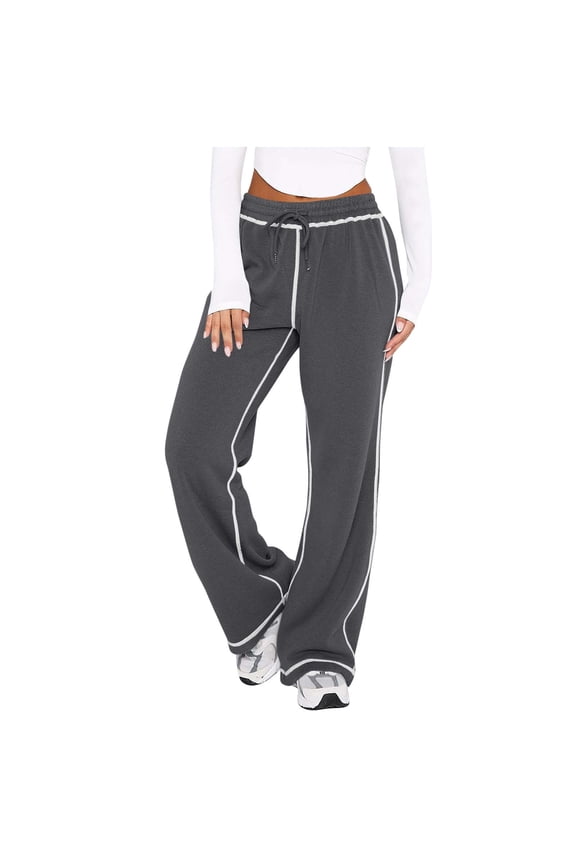 Track Pants Women Sweatpants Soft Jogging Straight Pajama Sweats Wide Leg Sweatpants Women Lounge Pants Joggers